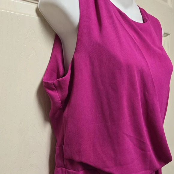 Women’s Romeo + Juliet Couture Fuchsia Hot Pink Romper Sz Large - Picture 7 of 15